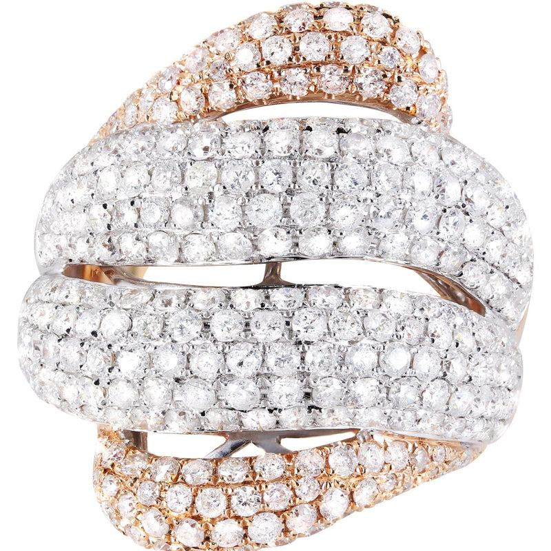14K Ladies Diamond Cocktail Ring | 3.56 Carats | 10.84 Grams