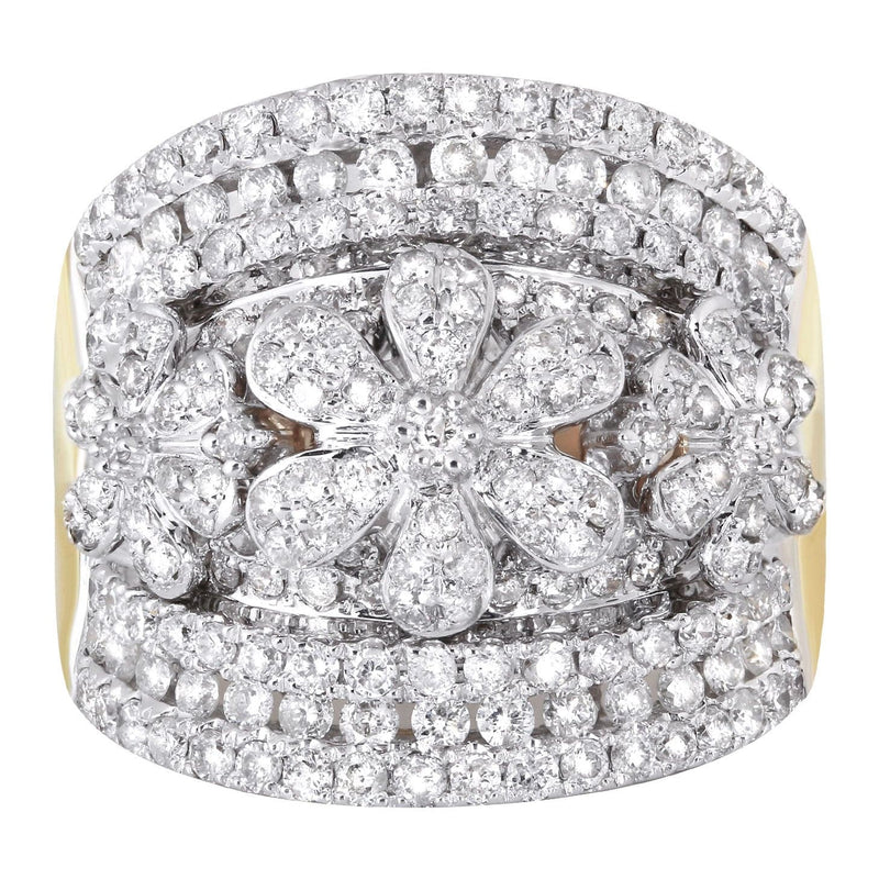 14K Ladies Diamond Cocktail Ring | 2.13 Carats | 10.33 Grams
