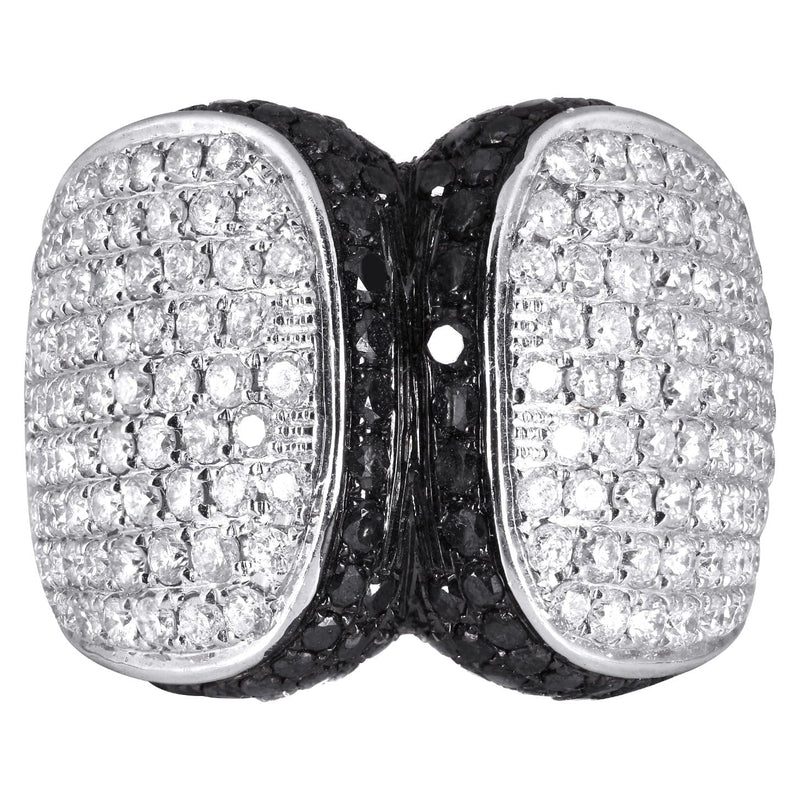 14K Ladies Black Diamond Cocktail Ring | 3.75 Carats | 12.78 Grams
