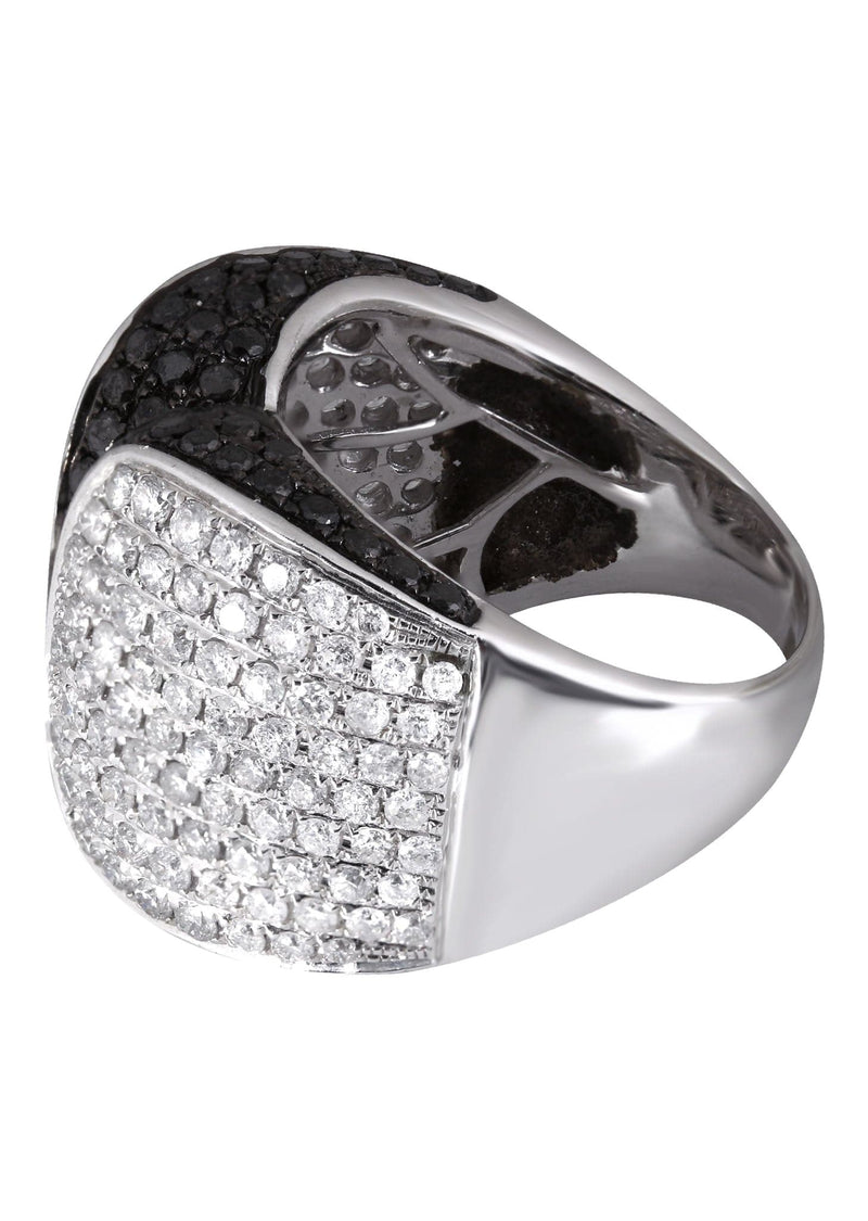 14K Ladies Black Diamond Cocktail Ring | 3.75 Carats | 12.78 Grams