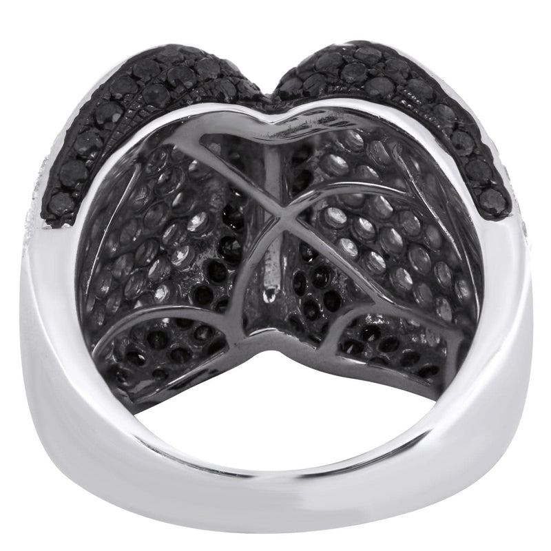 14K Ladies Black Diamond Cocktail Ring | 3.75 Carats | 12.78 Grams