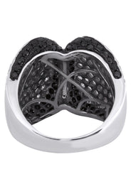 14K Ladies Black Diamond Cocktail Ring | 3.75 Carats | 12.78 Grams