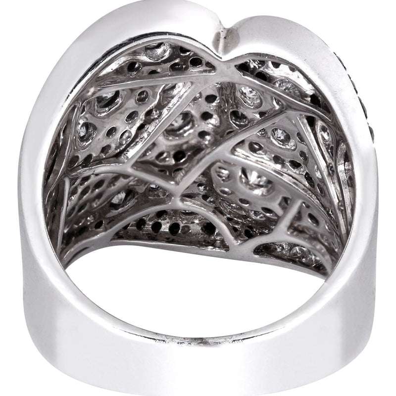 14K Ladies Black Diamond Cocktail Ring | 3.44 Carats | 12.29 Grams