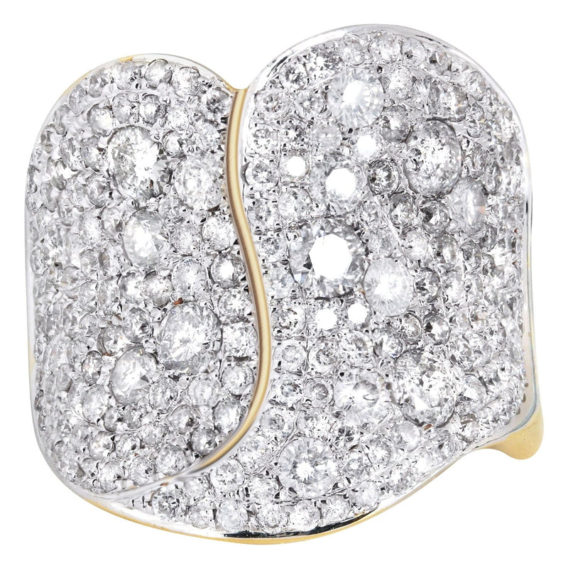 14K Ladies Diamond Cocktail Ring | 3.11 Carats | 10.77 Grams
