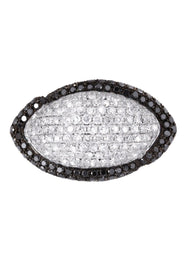 14K Ladies Black Diamond Cocktail Ring | 5.11 Carats | 10.79 Grams