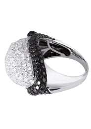 14K Ladies Black Diamond Cocktail Ring | 5.11 Carats | 10.79 Grams