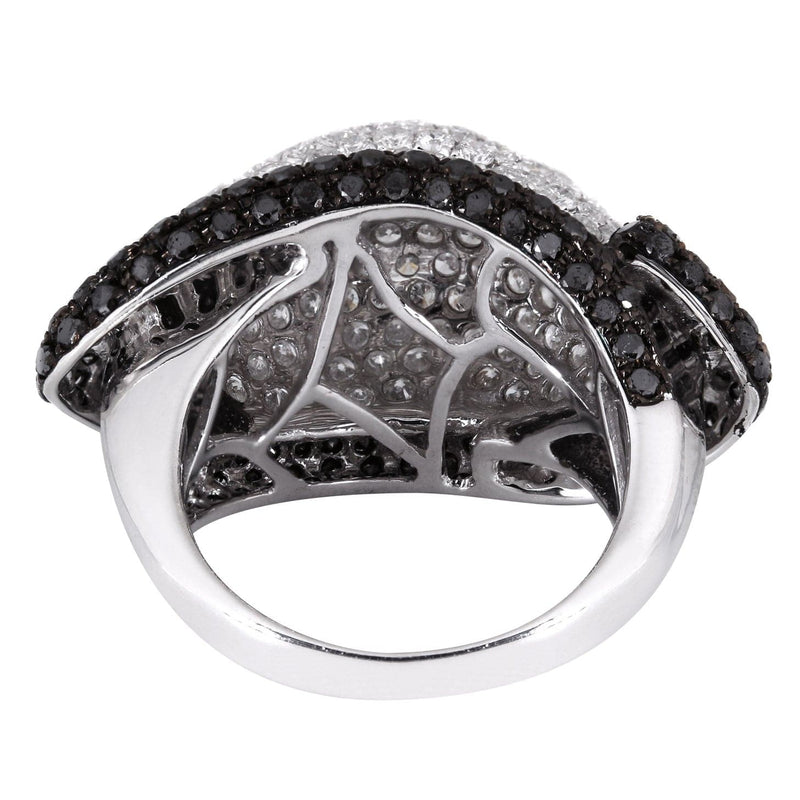 14K Ladies Black Diamond Cocktail Ring | 5.11 Carats | 10.79 Grams