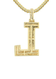 Diamond 10K Yellow Gold Letter "L" Necklace | Appx. 13 Grams
