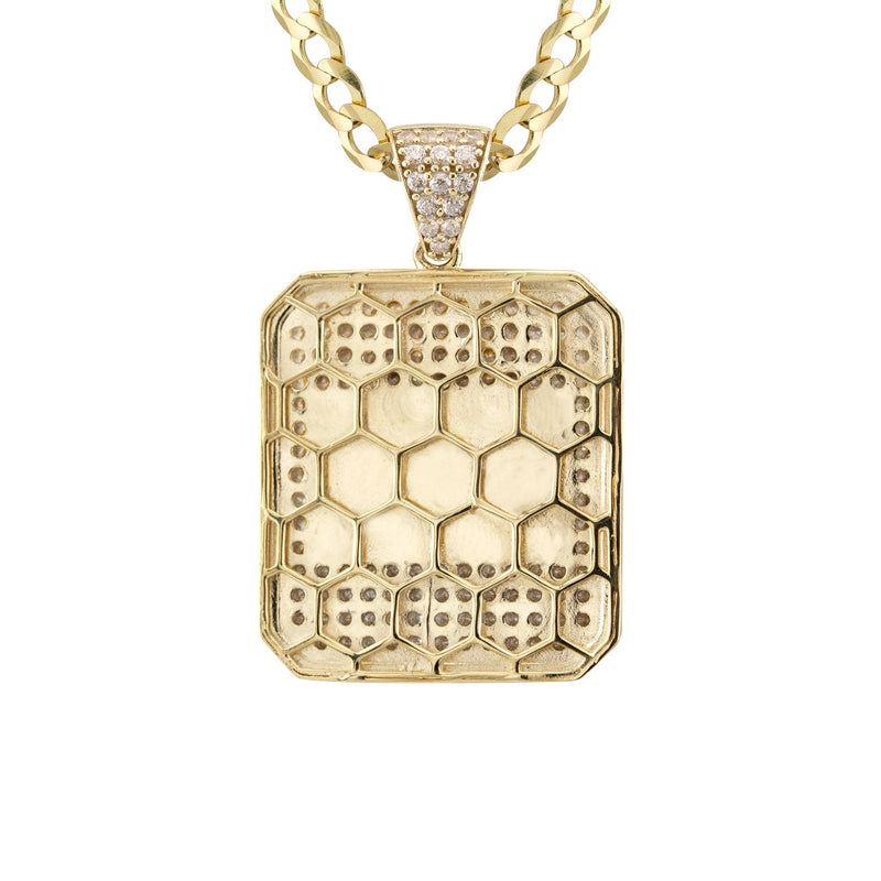 10K Yellow Gold Italy Flag Necklace | Appx. 5 - 12 Grams