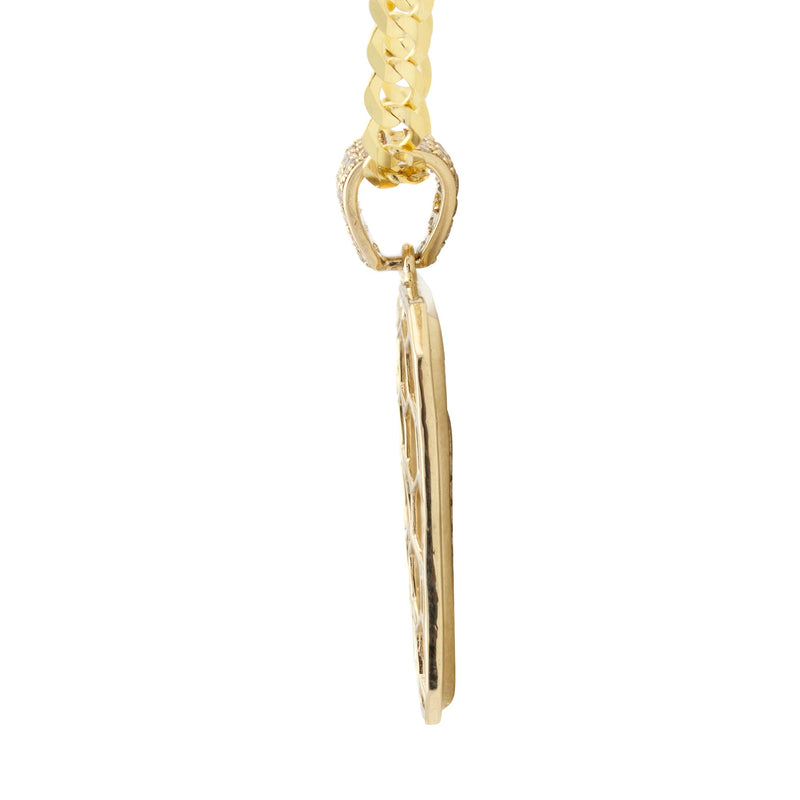 10K Yellow Gold Italy Flag Necklace | Appx. 5 - 12 Grams