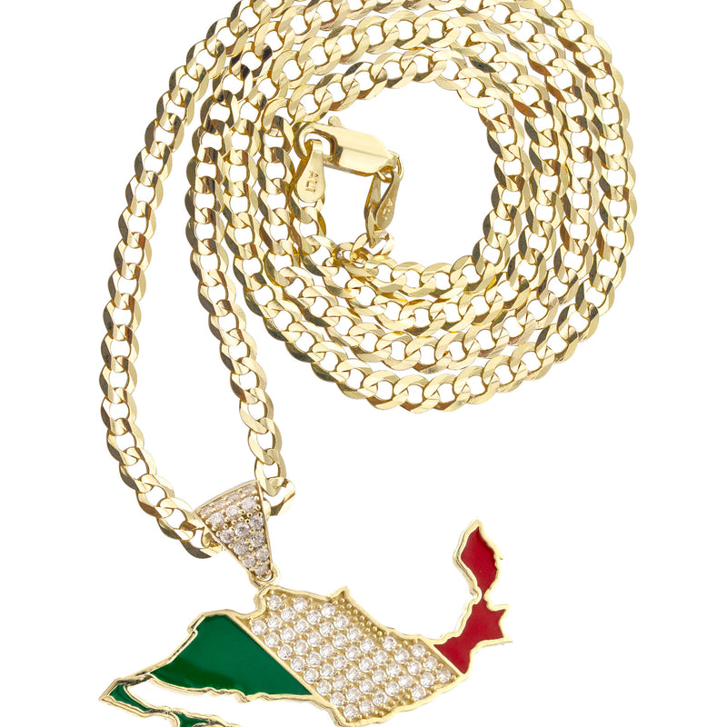 10K Yellow Gold Mexico Necklace | Appx. 2.4 - 9.4 Grams