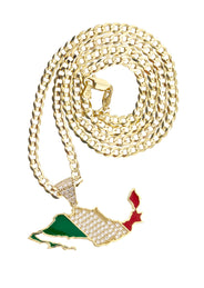 10K Yellow Gold Mexico Necklace | Appx. 2.4 - 9.4 Grams