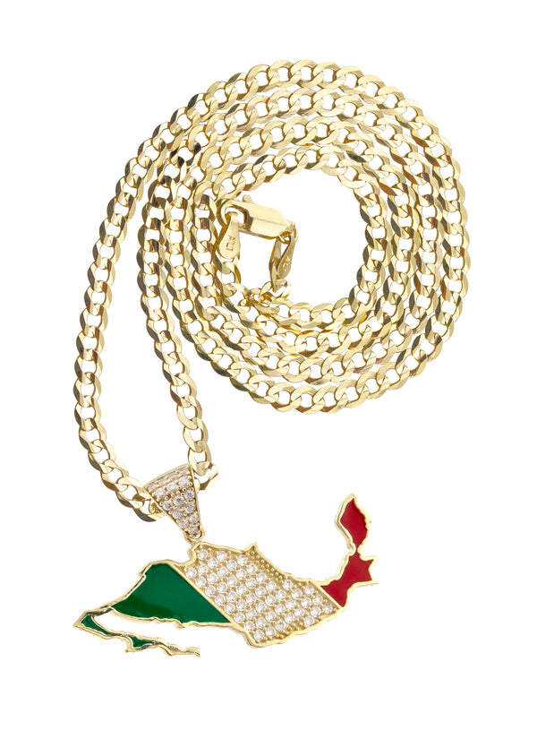 10K Yellow Gold Mexico Necklace | Appx. 2.4 - 9.4 Grams