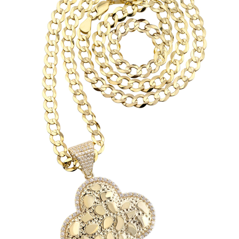 10K Yellow Gold Nugget Necklace | Appx. 4.5 - 18.5 Grams