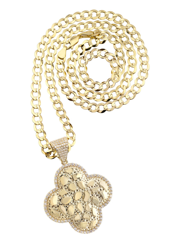 10K Yellow Gold Nugget Necklace | Appx. 4.5 - 18.5 Grams