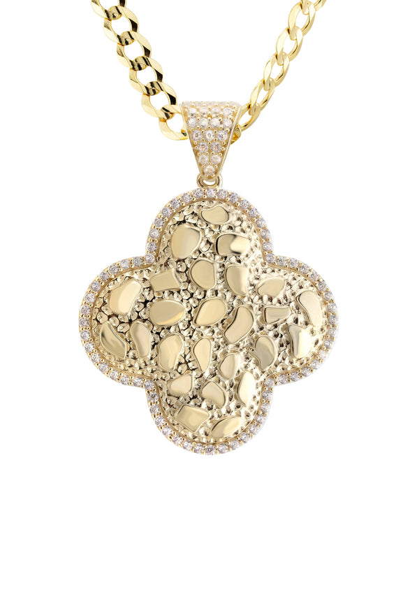 10K Yellow Gold Nugget Necklace | Appx. 4.5 - 18.5 Grams