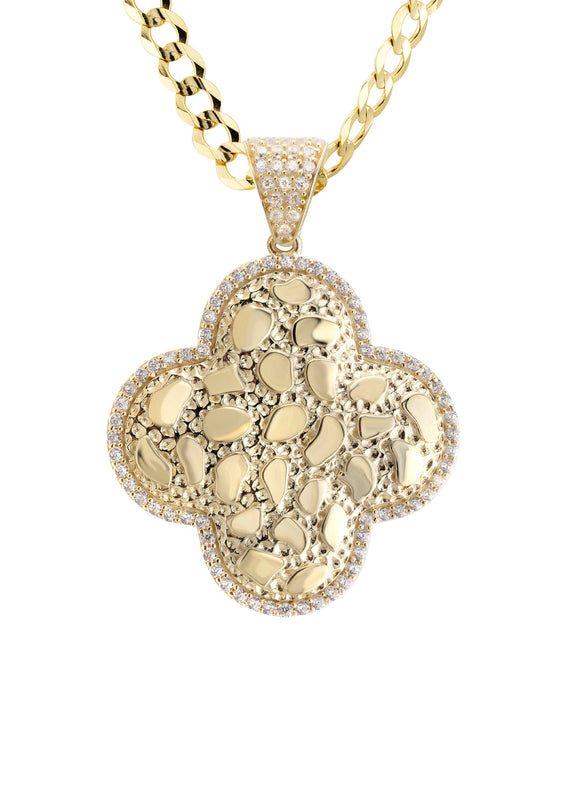 10K Yellow Gold Nugget Necklace | Appx. 4.5 - 18.5 Grams