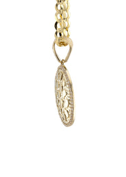 10K Yellow Gold Oval Nugget Necklace | Appx. 3.3 - 17.3 Grams