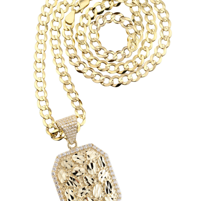 10K Yellow Gold Nugget Necklace | Appx. 4.5 - 18.5 Grams