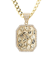 10K Yellow Gold Nugget Necklace | Appx. 4.5 - 18.5 Grams
