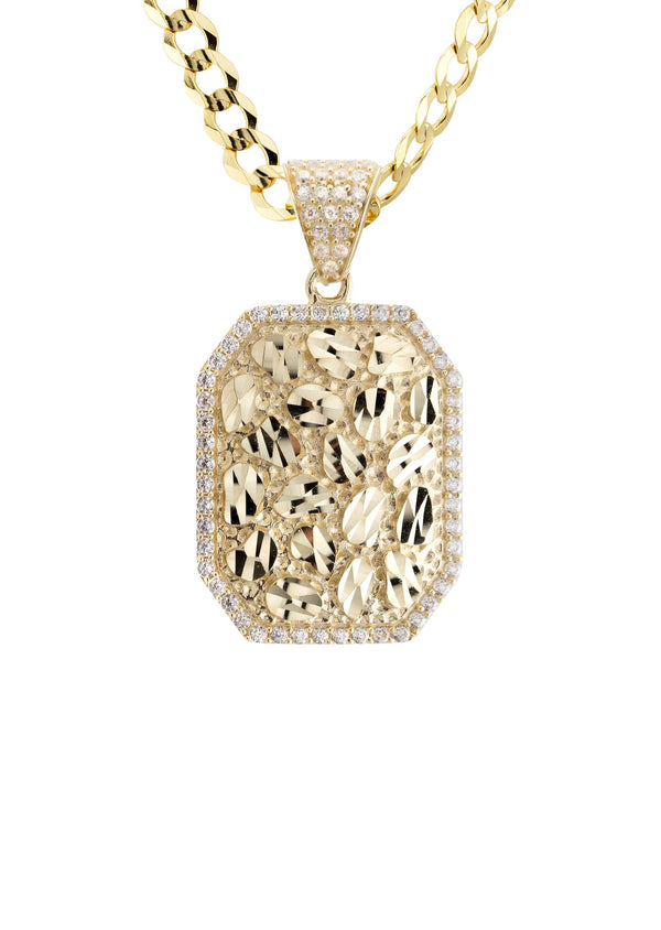 10K Yellow Gold Nugget Necklace | Appx. 4.5 - 18.5 Grams
