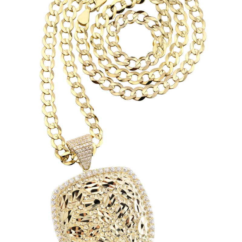10K Yellow Gold Nugget Necklace | Appx. 5.5 - 19.5 Grams
