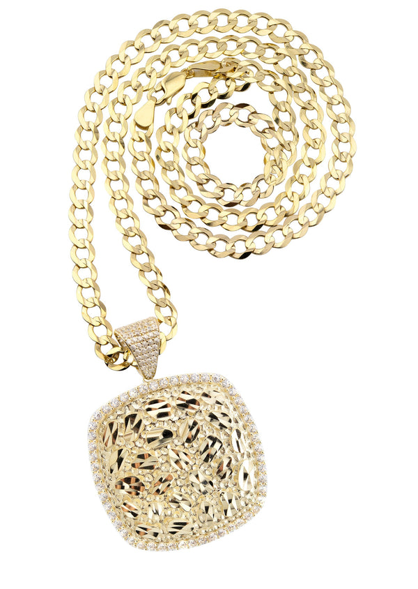 10K Yellow Gold Nugget Necklace | Appx. 5.5 - 19.5 Grams