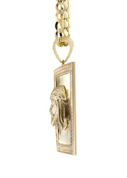 10K Yellow Gold Jesus Head Necklace | Appx. 9 - 23 Grams