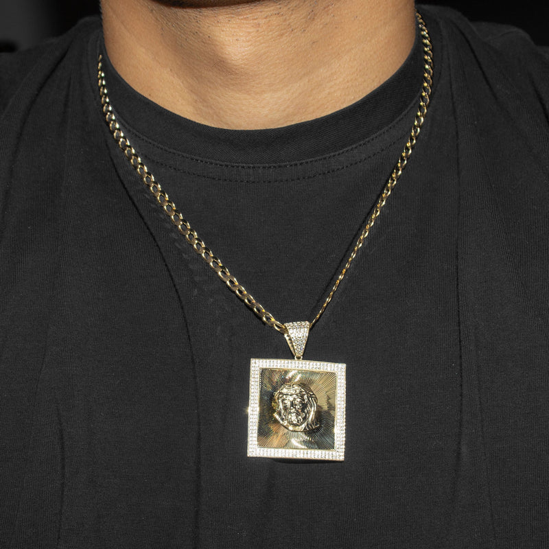10K Yellow Gold Jesus Head Necklace | Appx. 9 - 23 Grams