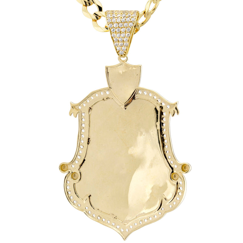 10K Yellow Gold Saint Necklace | Appx. 9 - 23 Grams