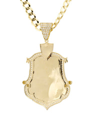10K Yellow Gold Saint Necklace | Appx. 9 - 23 Grams