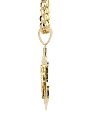 10K Yellow Gold Saint Necklace | Appx. 9 - 23 Grams