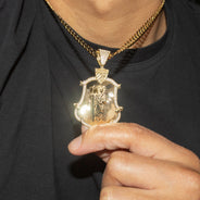 10K Yellow Gold Saint Necklace | Appx. 9 - 23 Grams