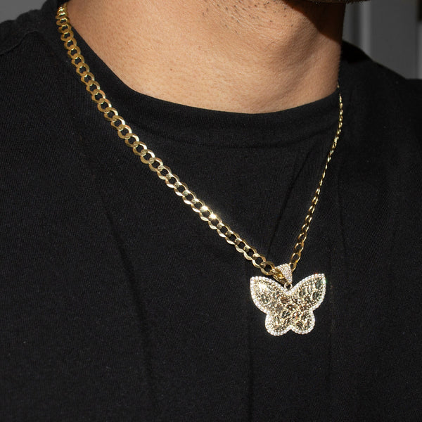 10K Yellow Gold Butterfly Nugget Necklace | Appx. 6 - 20 Grams