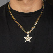 10K Yellow Gold Star Nugget Necklace | Appx. 3.2 - 17.2 Grams