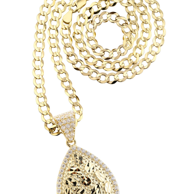 10K Yellow Gold Nugget Necklace | Appx. 3.3 - 17.3 Grams
