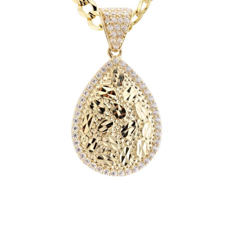 10K Yellow Gold Nugget Necklace | Appx. 3.3 - 17.3 Grams