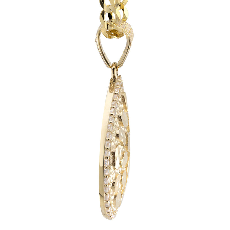 10K Yellow Gold Nugget Necklace | Appx. 3.3 - 17.3 Grams