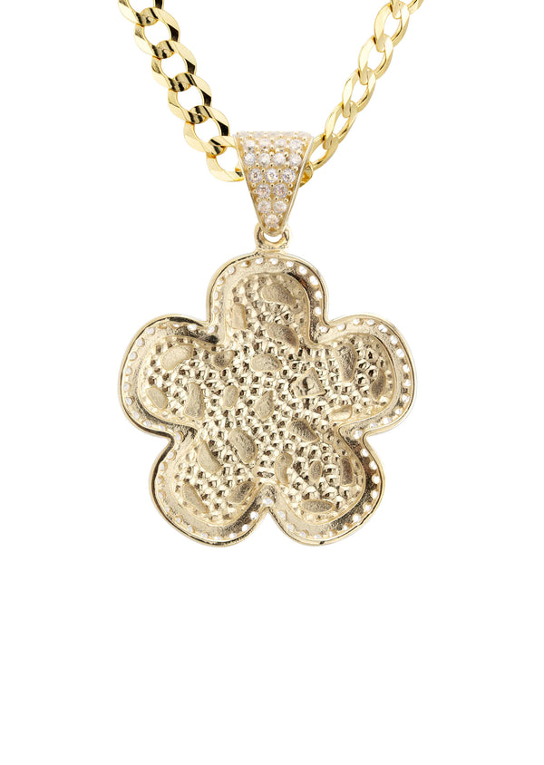 10K Yellow Gold Nugget Necklace | Appx. 4 - 18 Grams