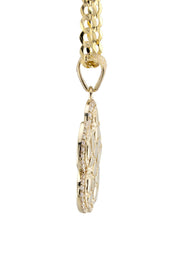 10K Yellow Gold Nugget Necklace | Appx. 4 - 18 Grams