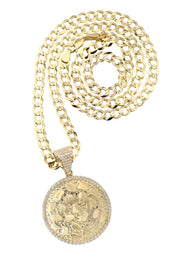 10K Yellow Gold Round Nugget Necklace | Appx. 4.5 - 18.5 Grams