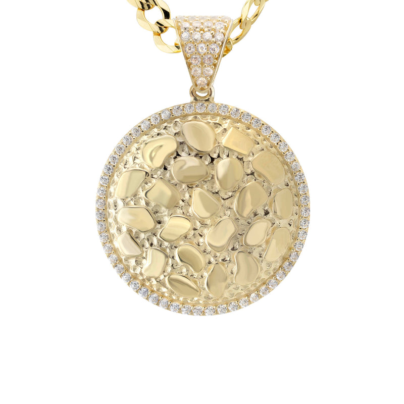 10K Yellow Gold Round Nugget Necklace | Appx. 4.5 - 18.5 Grams