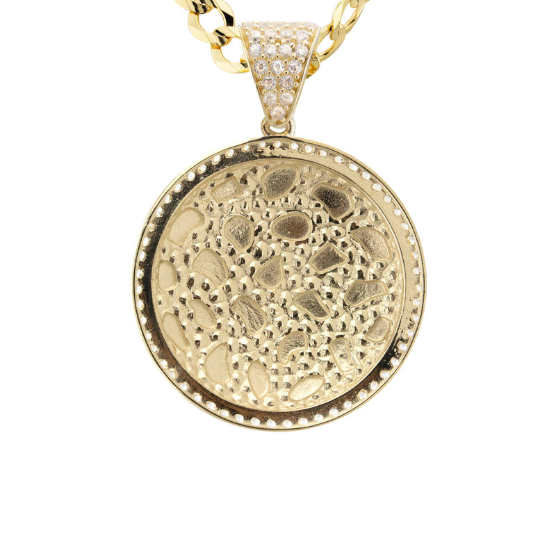 10K Yellow Gold Round Nugget Necklace | Appx. 4.5 - 18.5 Grams