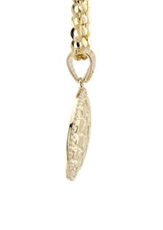 10K Yellow Gold Round Nugget Necklace | Appx. 4.5 - 18.5 Grams