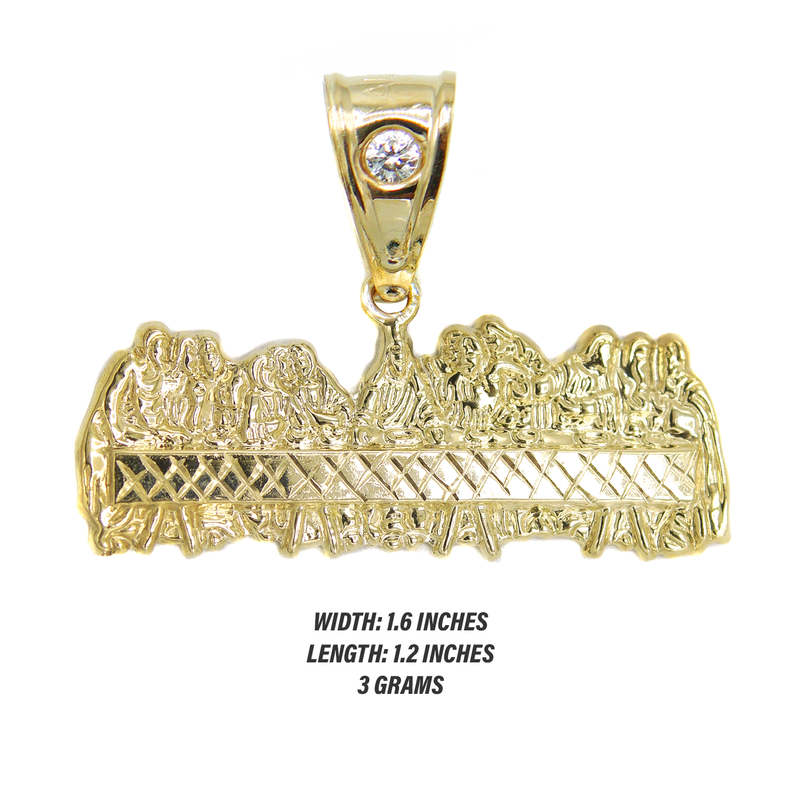 10K Gold Last Supper Pendant | 3 Grams