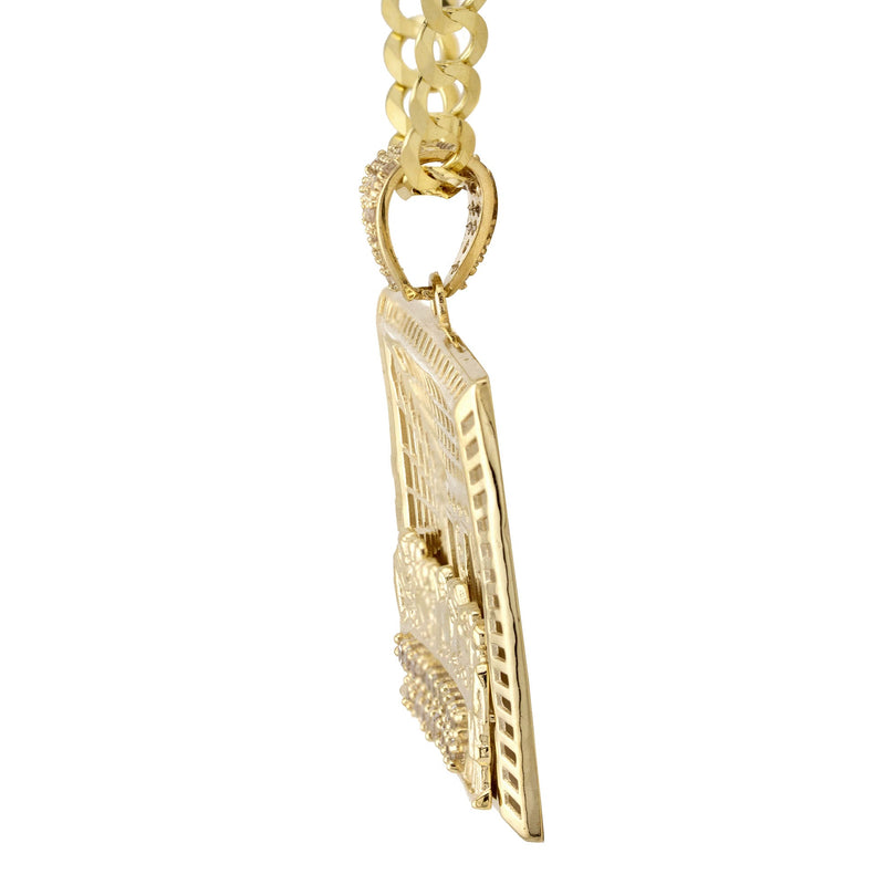 10K Yellow Gold Last Supper Necklace | Small 9 Grams - Large 15 Grams