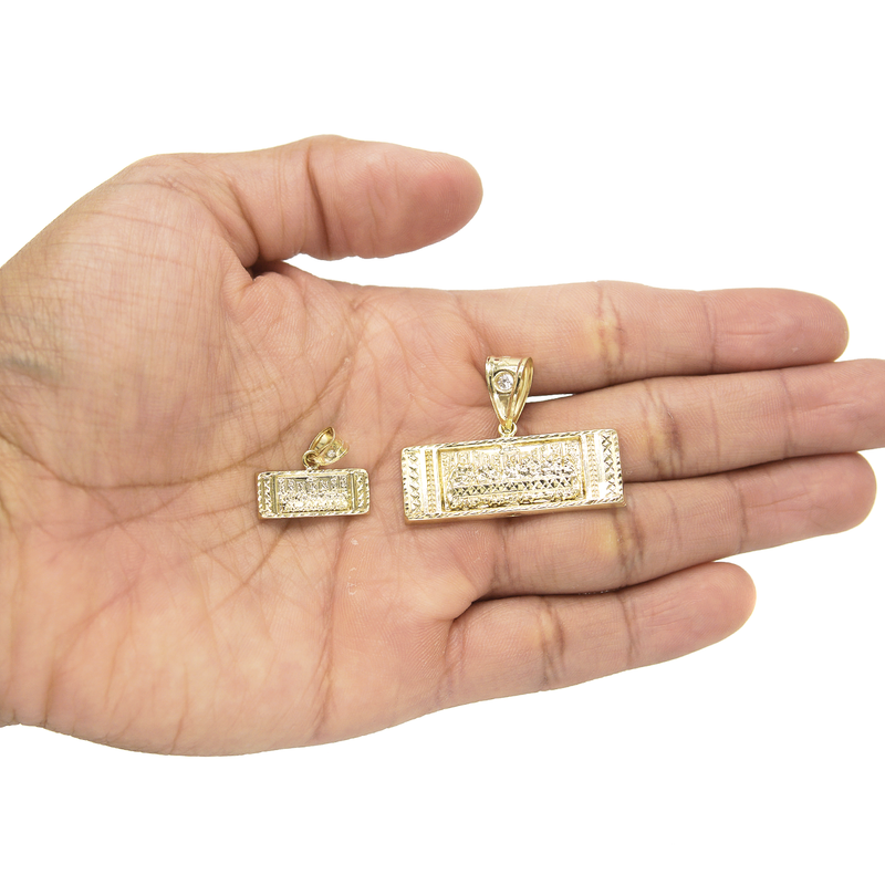 10K Gold Last Supper Pendant | Customizable Size