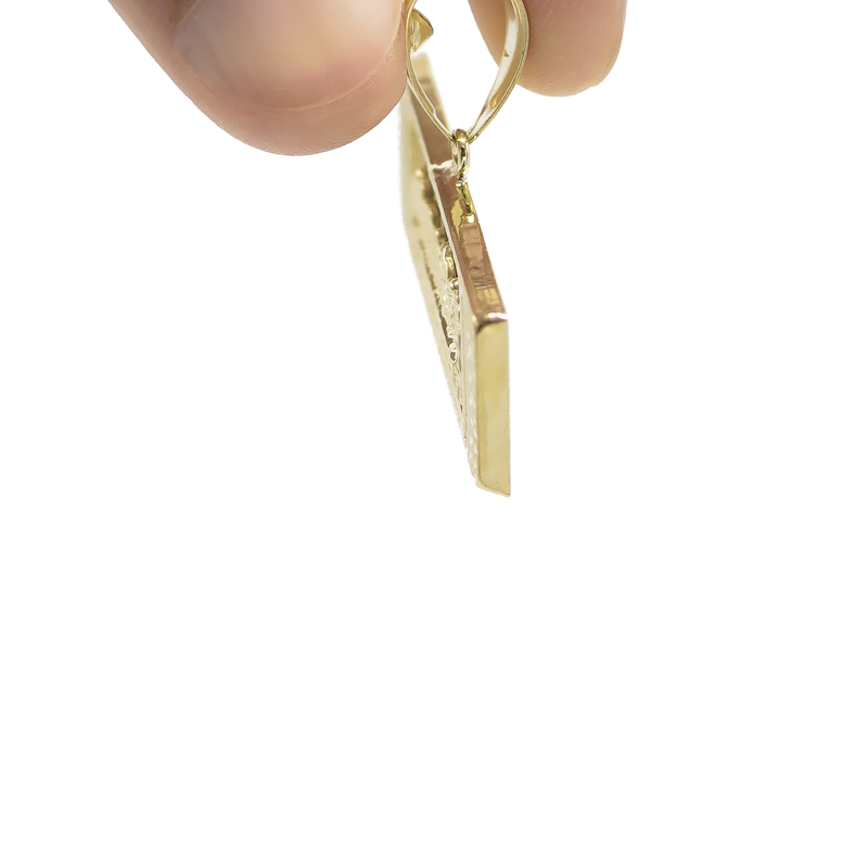 10K Gold Last Supper Pendant | Customizable Size
