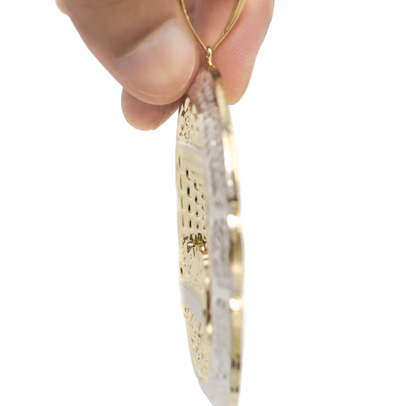 10K Gold Last Supper Pendant | Customizable Size