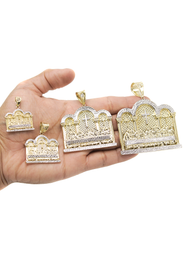10K Gold Last Supper Pendant | Customizable Size